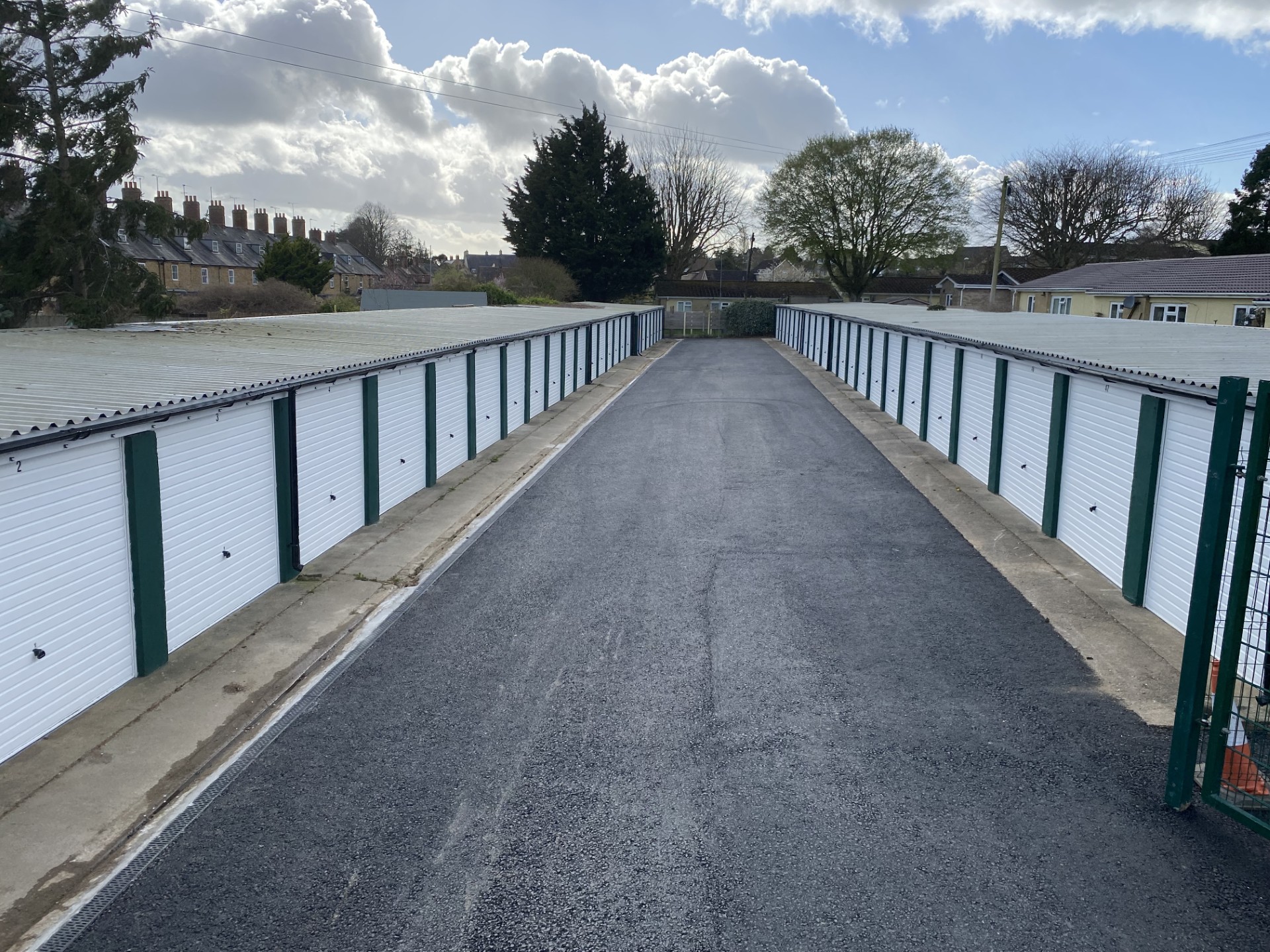 Exterior view of The Storage Containers garage site in Sherborne