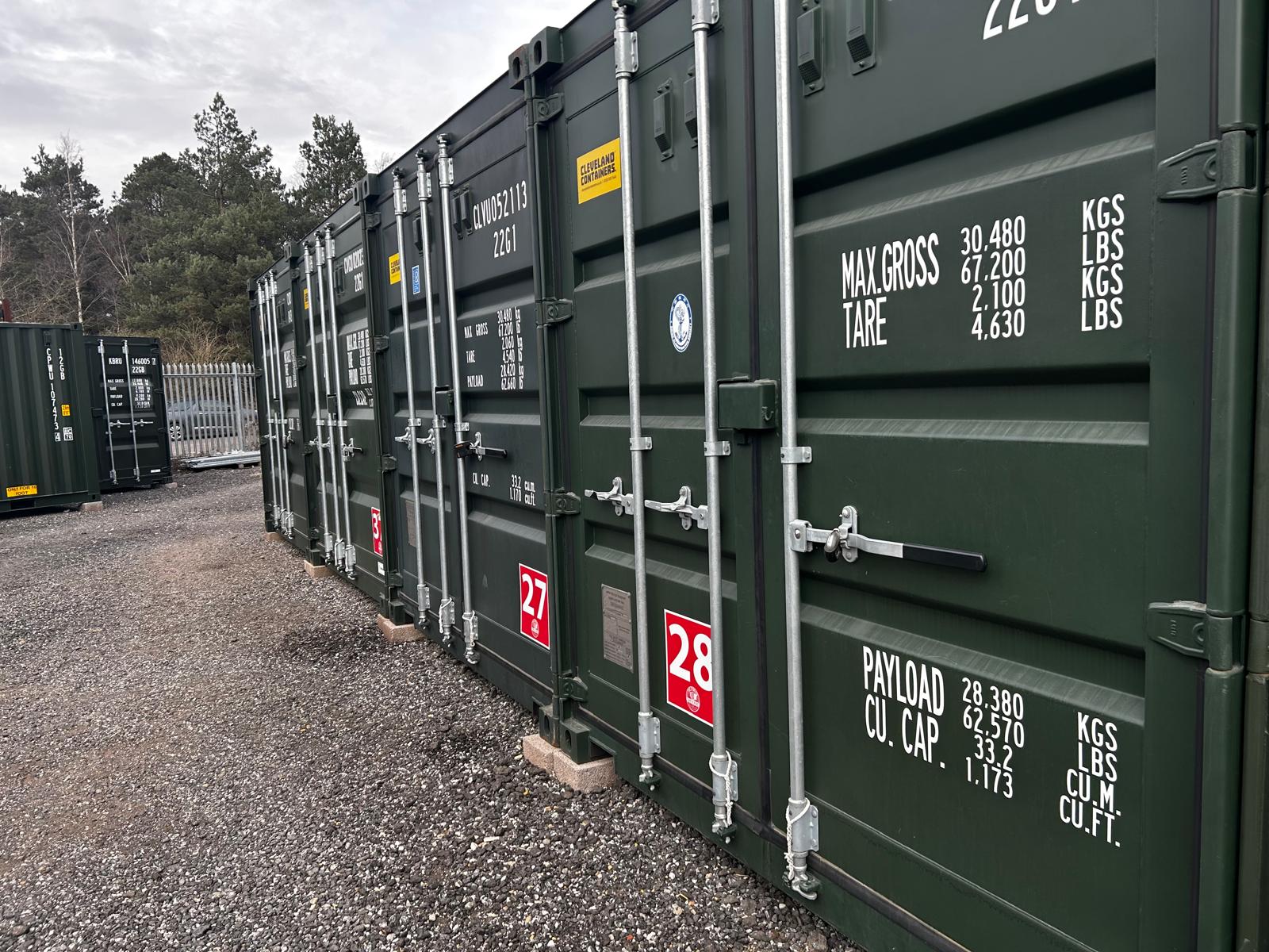 20ft self storage container unit at The Storage Containers Dorchester site