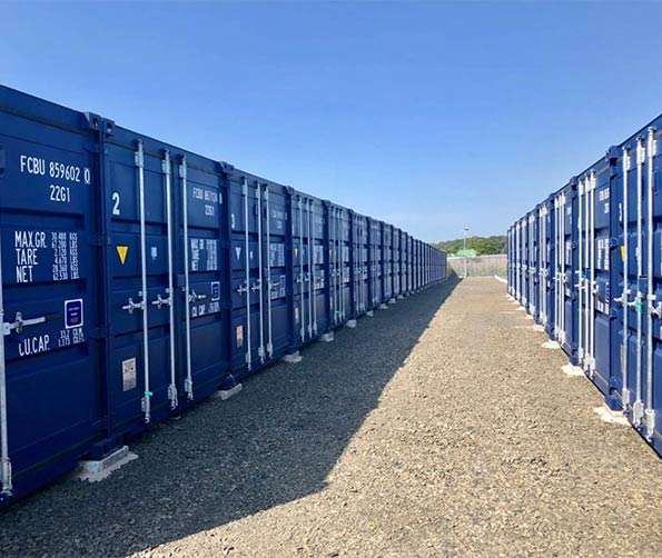 Seasonal stock storage in Verwood – secure, drive-up storage containers for local Dorset businesses
