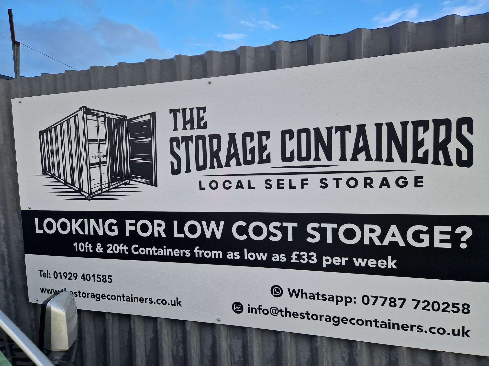 Secure renovation storage in Swanage — storage container beside a home renovation project